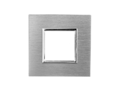 DANTE Ramka pojedyncza aluminium anodowane INOX 4541281