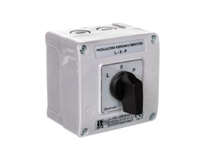 Łącznik krzywkowy L-O-P 16A w obudowie pokrętło czarne SK16-3.8368OB11