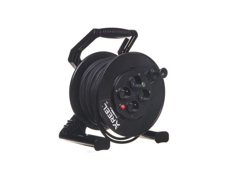 Przedłużacz bębnowy XREEL 40mb H05RR-F 3x1,5 IP20 4xGS 230V 92501T48173