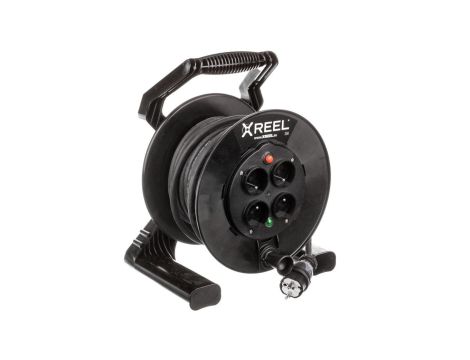 Przedłużacz bębnowy XREEL 20mb H05RR-F 3x2,5 IP20 4xGS 230V 92501T48223