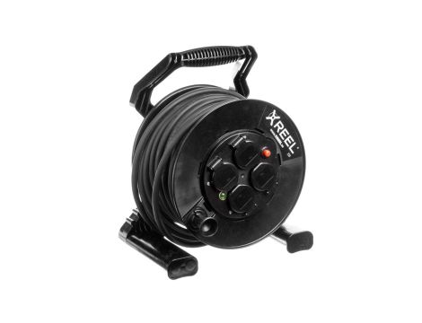 Przedłużacz bębnowy XREEL 40mb H05RR-F 3x2,5 IP44 4xGS 230V 92501H48273