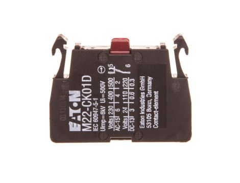 Styk pomocniczy 1R montaż do ścianki tylnej M22-CK01D 262510