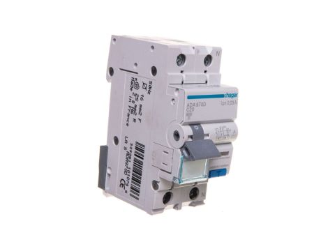 Wyłącznik różnicowo-nadprądowy RCBO 1P+N C20A 6KA 0,03A Typ A ADA970D