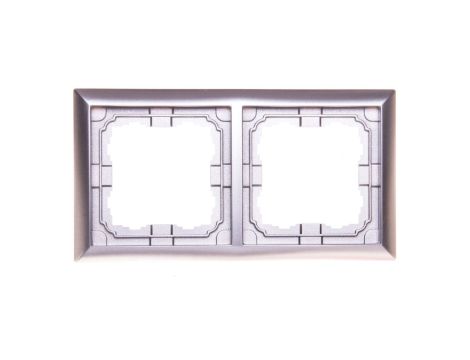 KOS66 Ramka podwójna aluminium 664082