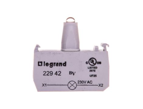 Korpus pojedynczy do główek podświetlanych zielony 230V 022942