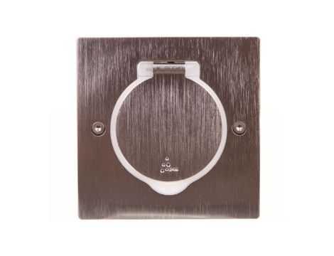 MOSAIC Pokrywa gniazda pojedyncza kwadratowa inox 089700