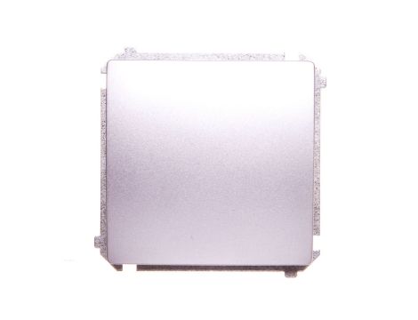 Simon Basic Łącznik jednobiegunowy 10AX 250V, szybkozłącza, srebrny mat BMW1.01/43