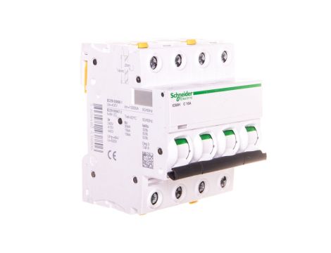 Wyłącznik nadprądowy 4P C 16A 10kA AC iC60H-C16-4 Acti9 A9F07416