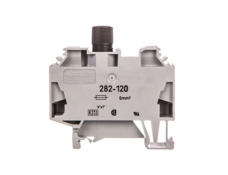 Złączka szynowa bezpiecznikowa 6mm2 szara 282-120