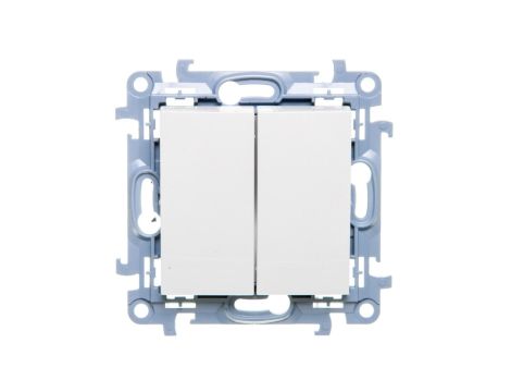 Simon 10 Łącznik świecznikowy 10AX IP44 biały CW5B.01/11