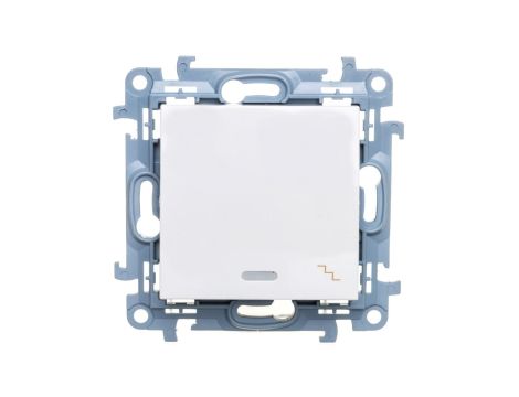 Simon 10 Łącznik schodowy z podświetleniem LED 10AX biały CW6L.01/11