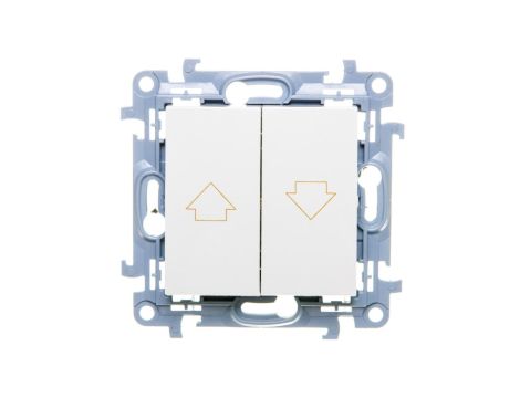 Simon 10 Przycisk żaluzjowy biały CZP1.01/11