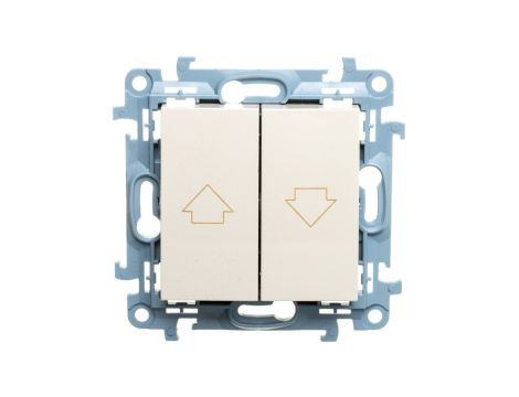 Simon 10 Przycisk żaluzjowy kremowy CZP1.01/41