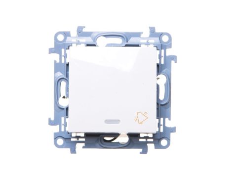 Simon 10 Przycisk /dzwonek/ z podświetleniem LED biały CD1L.01/11