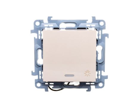 Simon 10 Przycisk /światło/ z podświetleniem LED kremowy CS1L.01/41
