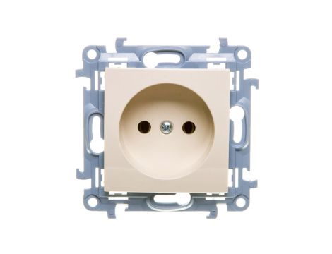 Simon 10 Gniazdo pojedyncze b/u kremowe 16A 250V IP20 CG1.01/41