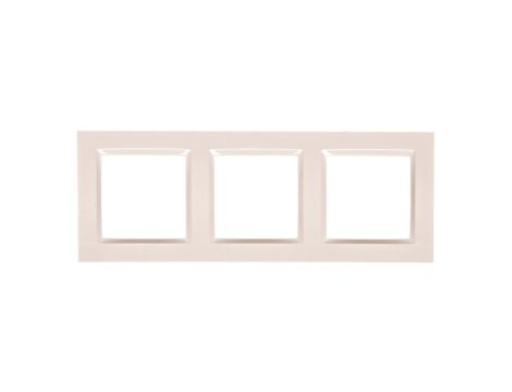Simon 10 Ramka potrójna kremowa CR3/41