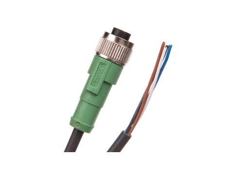 Kabel czujnika/urządzenia wykonawczego 4P M12 prosty, wolny koniec przewodu 5m SAC-4P- 5,0-PUR/M12FS 1668124