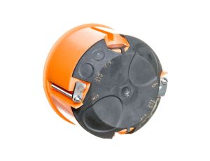 Puszka do pustych ścian fi 60mm z membranami przebiciowymi płytka E2700 pomarańczowa wiatroszczelna 83191088