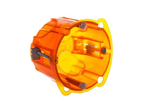 Batibox Puszka podtynkowa 67mm 67x50mm pomarańczowa 080121