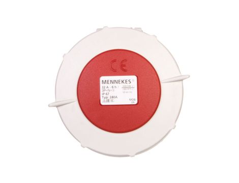 Gniazdo tablicowe proste 32A 5p 6h 400V IP67 zaciski śrubowe MEN240A