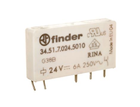 Przekaźnik 1P 6A 24V DC styk AgNi+Au 34.51.7.024.5010