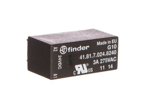 Przekaźnik miniaturowy 24V DC wej. 3A 240V AC wyj. SSR do płytki drukowanej i gniazd serii 95.x5.x/93.x2 41.81.7.024.8240