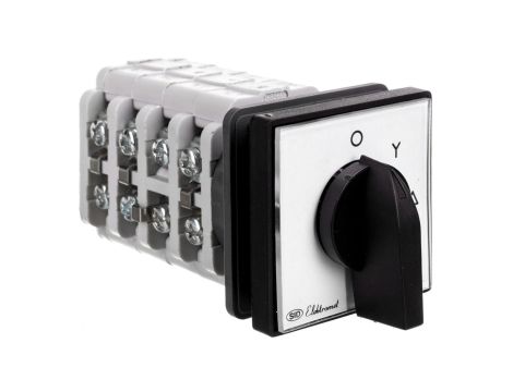 Łącznik krzywkowy gwiazda-trójkąt 16A 3P zatablicowy z płytką przednią IP65 LUK 16-22 921610