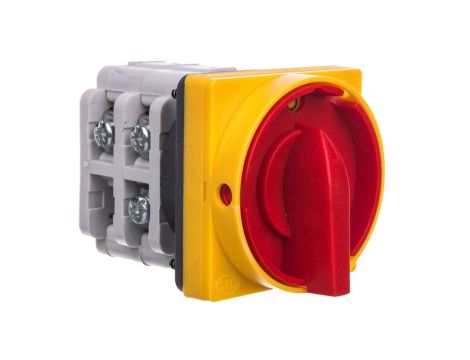 Łącznik krzywkowy 0-1 63A 3P zatablicowy z płytką przednią zamykany na kłódkę ŁUK 63-15 916358