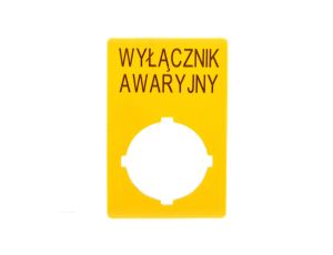 Szyld do przycisków awaryjnych PL M22-XZK-PL99 167637