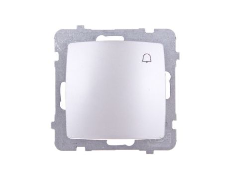 KARO Przycisk /dzwonek/ srebrny perłowy ŁP-6S/m/43