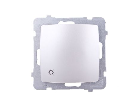 KARO Przycisk /światło/ srebrny perłowy ŁP-5S/m/43