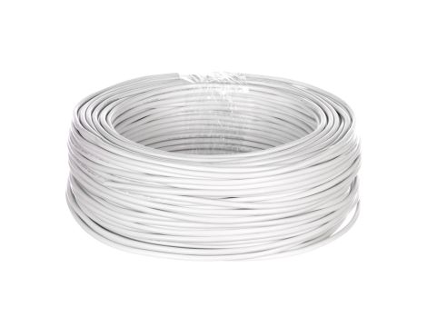 Przewód mieszkaniowy H03VV-F (OMY) 4x0,75 żo biały /100m/