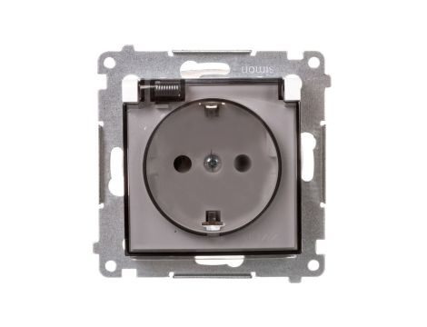 Simon 54 Premium Gniazdo Schuko do wersji IP44 z przeslonami (moduł) 16A, 250V białe DGSZ1BZ.01/11A