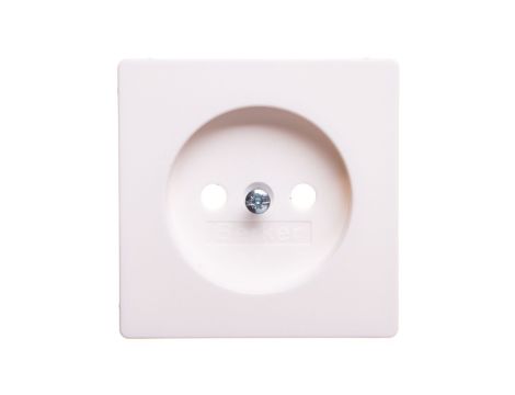 Q.1/Q.3/Q.7 Płytka czołowa gniazda b/u śnieżnobiały aksamit 3967036089