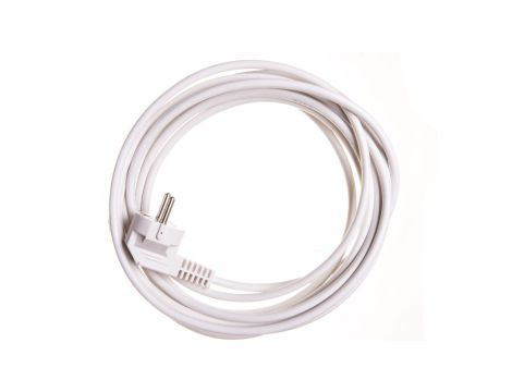 Przewód przyłączeniowy W-2 3x1,0 mm2 biały z wtyczką kątową 5m 51.929