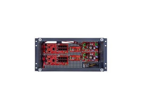 Zestaw buforowy do 16 kamer IP switch Po 16P+2G w obudowie RACK ABOX-R5U0 (2x AKU 18Ah), zasilacz 144W (2x 72W)