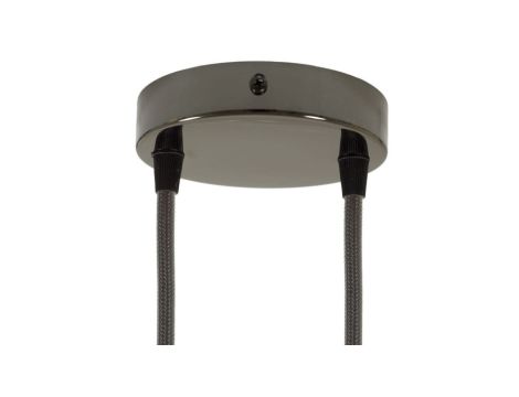 ROZETA DECO 2X METAL CYLINDER CZARNA PER ŁA