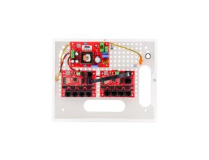 Zestaw do 9 kamer IP switch PoE 9P+1UP w obudowie wewnętrznej ABOX-E, zasilacz 96W
