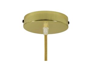 ROZETA DECO 1X METAL CYLINDER ZŁOTA