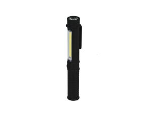 Latarka 1.5W COB LED+1W PEN z bateriami