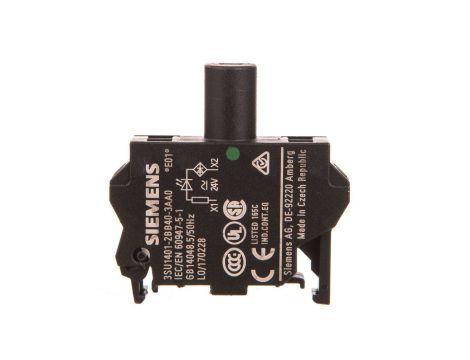 Oprawka blok LED zielony 24V AC-DC montaż w obudowie przył sprężynowe SIRIUS ACT 3SU1401-2BB40-3AA0