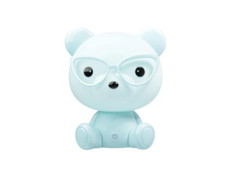 Lampka nocna dekoracyjna MIŚ OKULARNIK LED 2,5W ciepła niebieska GOLDLUX dla dzieci