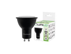 Żarówka LED GU10 6W = 60W 580lm 4000K Neutralna 120 Czarna LUMILED