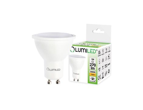 Żarówka LED GU10 3W = 30W 270lm 3000K Ciepła 120 LUMILED