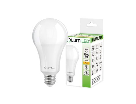 Żarówka LED E27 A80 18W = 150W 2500lm 3000K Ciepła 260 LUMILED