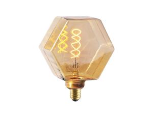 Żarówka Dekoracyjna LED E27 FILAMENT LB160 4W 260lm 1800K Ciepła 320 DecoVintage Amber GOLDLUX