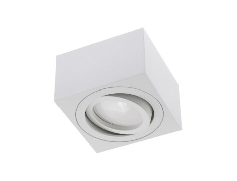 Oprawa Natynkowa HALOGENOWA Spot Tuba Ruchoma AMAT-S Kwadratowa Biała 50mm LUMILED