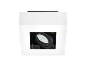 Oprawa Natynkowa HALOGENOWA Ruchoma SPOT GU10 Kwadrat Biała AURI LUMILED