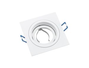 Oprawa HALOGENOWA Podtynkowa Ruchoma GU10 MR16 Kwadrat Biała CASSIO LUMILED